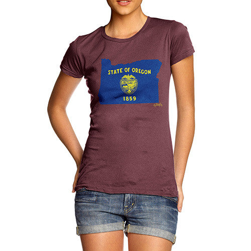 Women's USA States and Flags Oregon T-Shirt