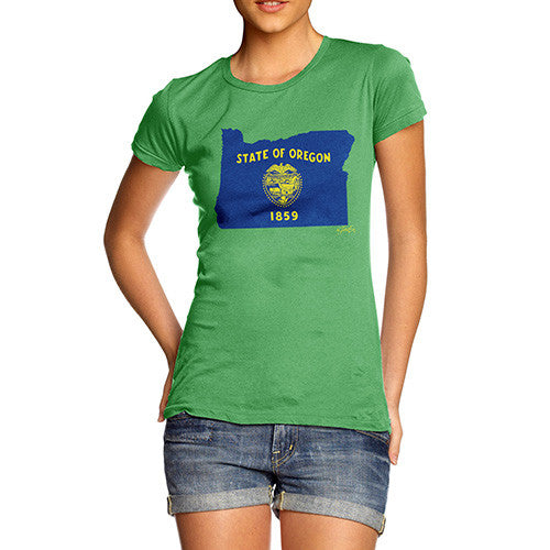 Women's USA States and Flags Oregon T-Shirt