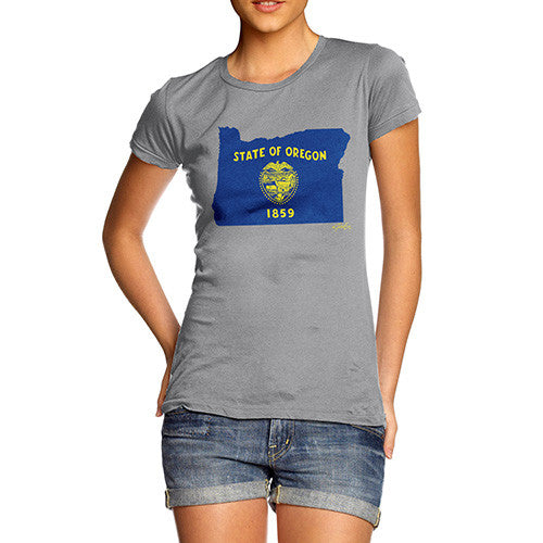 Women's USA States and Flags Oregon T-Shirt