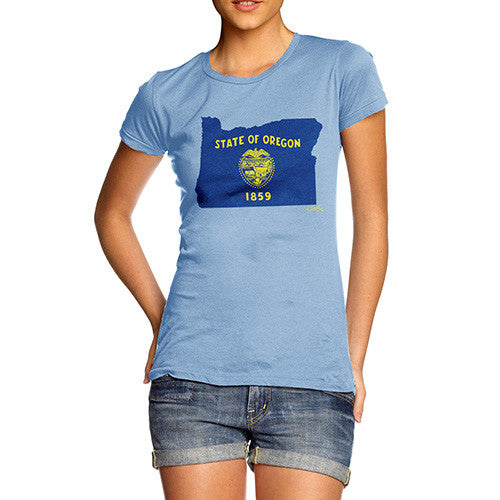 Women's USA States and Flags Oregon T-Shirt