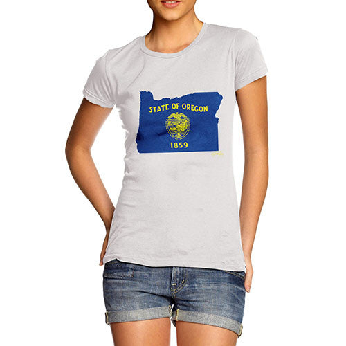 Women's USA States and Flags Oregon T-Shirt