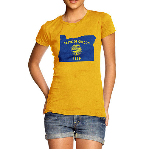 Women's USA States and Flags Oregon T-Shirt