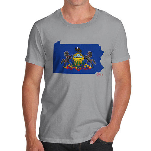 Men's USA States and Flags Pennsylvania T-Shirt