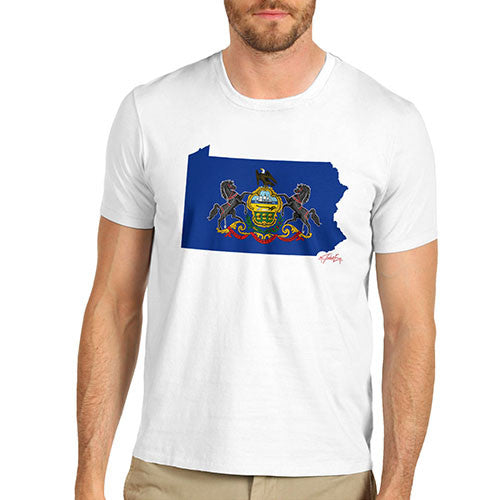 Men's USA States and Flags Pennsylvania T-Shirt