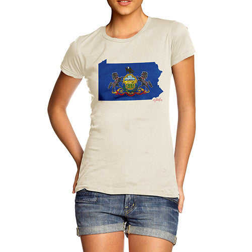 Women's USA States and Flags Pennsylvania T-Shirt