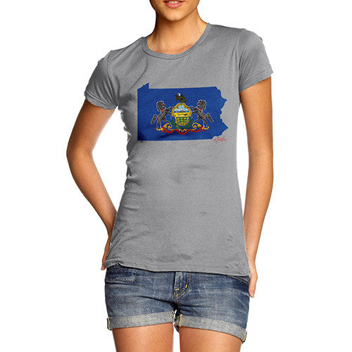 Women's USA States and Flags Pennsylvania T-Shirt