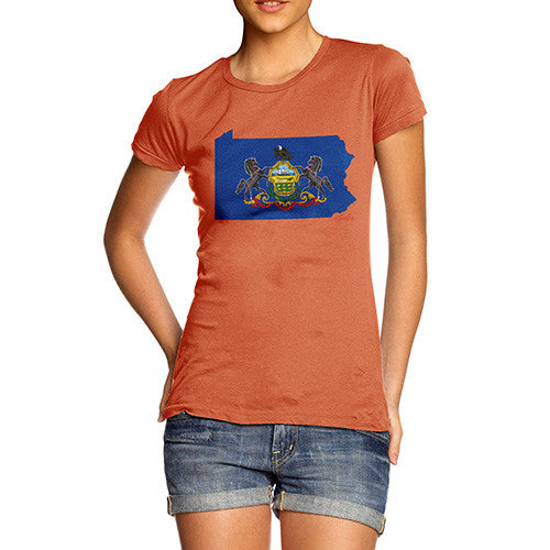 Women's USA States and Flags Pennsylvania T-Shirt