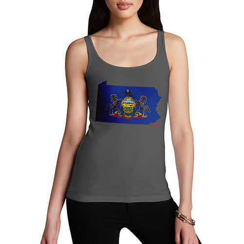 Women's USA States and Flags Pennsylvania Tank Top