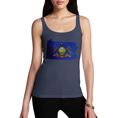 Women's USA States and Flags Pennsylvania Tank Top