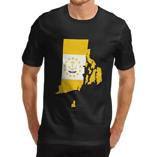 Men's USA States and Flags Rhode Island T-Shirt