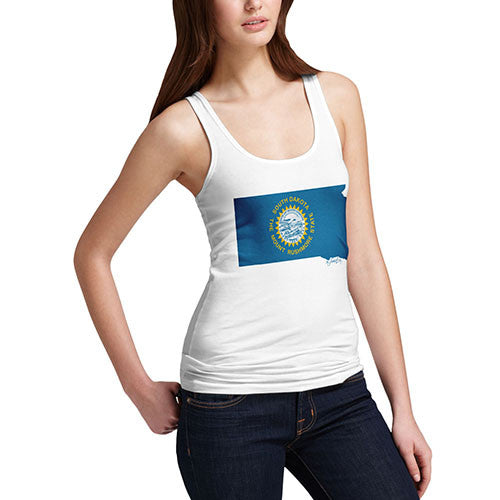 Women's USA States and Flags South Dakota Tank Top