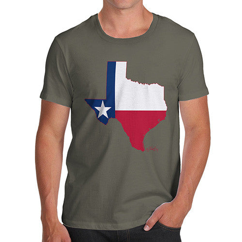 Men's USA States and Flags Texas T-Shirt