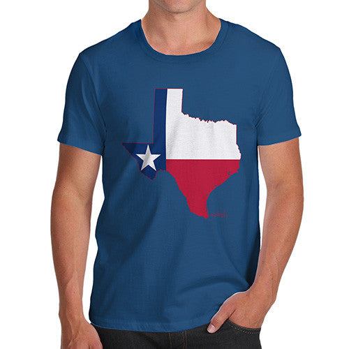 Men's USA States and Flags Texas T-Shirt