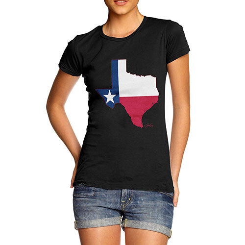 Women's USA States and Flags Texas T-Shirt