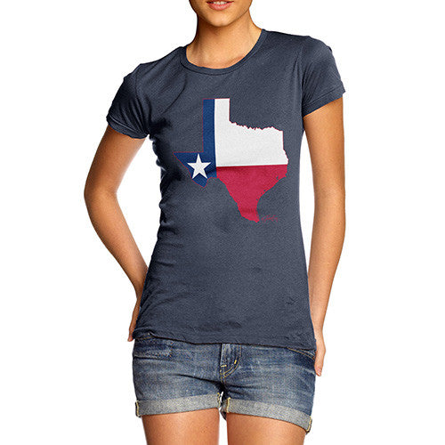 Women's USA States and Flags Texas T-Shirt