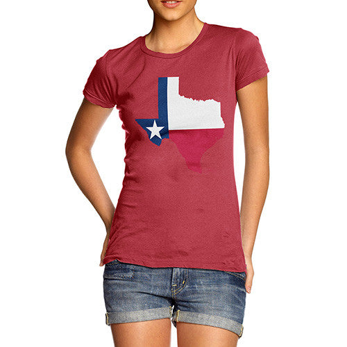 Women's USA States and Flags Texas T-Shirt