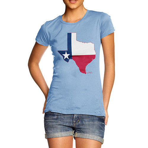 Women's USA States and Flags Texas T-Shirt