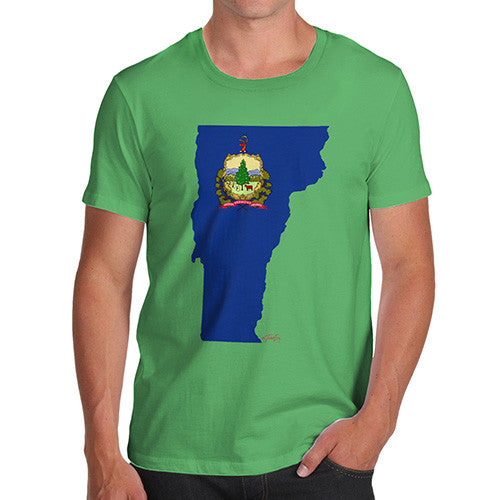 Men's USA States and Flags Vermont T-Shirt