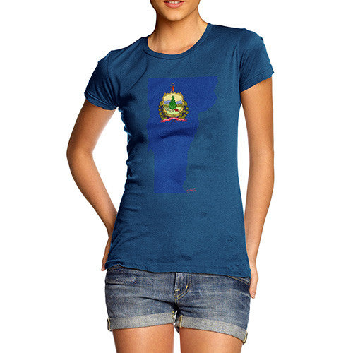 Women's USA States and Flags Vermont T-Shirt