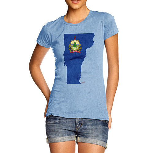 Women's USA States and Flags Vermont T-Shirt