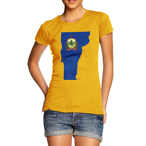 Women's USA States and Flags Vermont T-Shirt