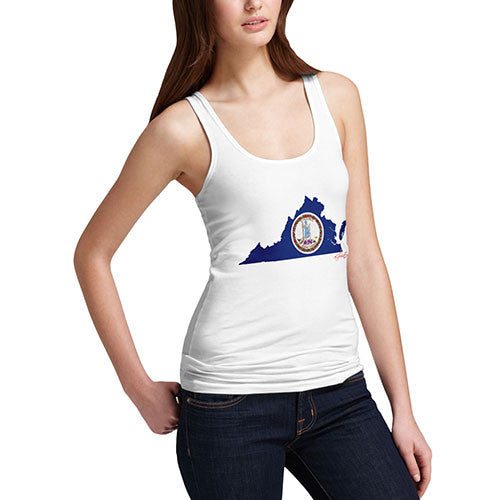 Women's USA States and Flags Virginia Tank Top