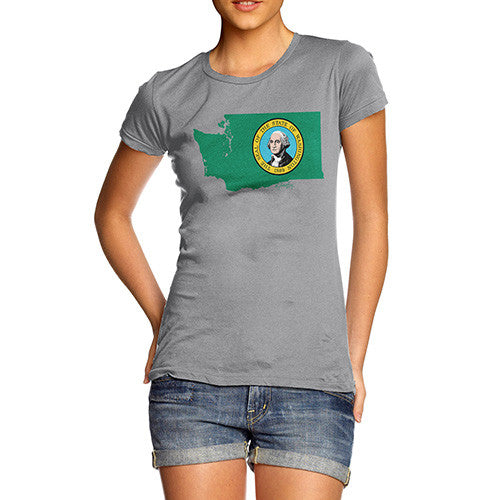 Women's USA States and Flags Washington T-Shirt