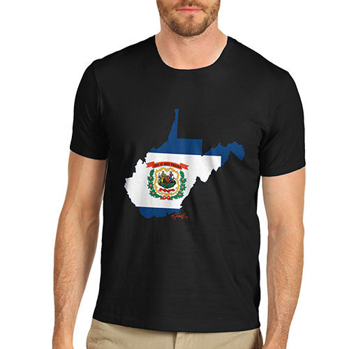 Men's USA States and Flags West Virginia T-Shirt