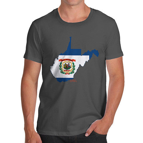 Men's USA States and Flags West Virginia T-Shirt