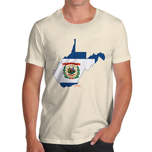 Men's USA States and Flags West Virginia T-Shirt