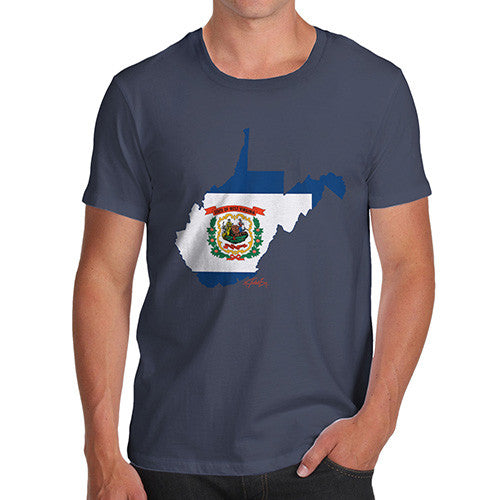 Men's USA States and Flags West Virginia T-Shirt