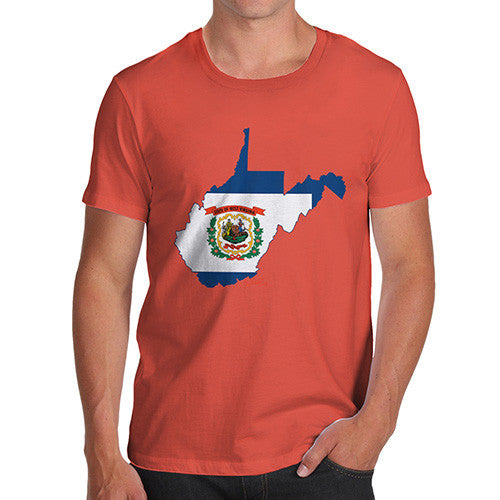 Men's USA States and Flags West Virginia T-Shirt