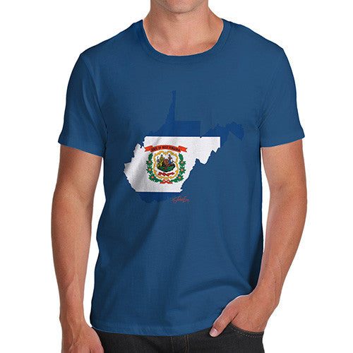 Men's USA States and Flags West Virginia T-Shirt