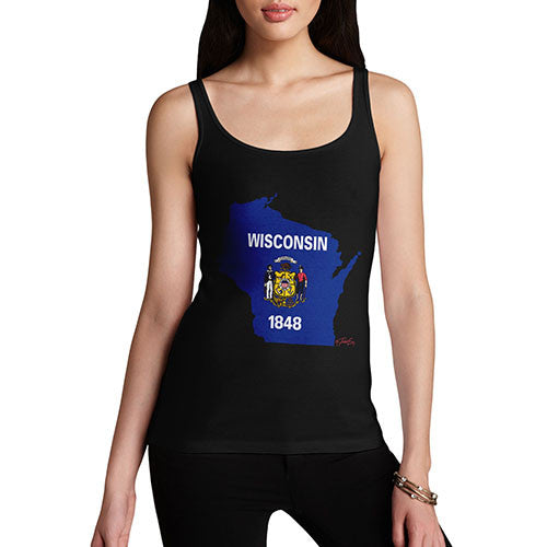 Women's USA States and Flags Wisconsin Tank Top