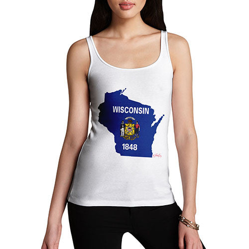 Women's USA States and Flags Wisconsin Tank Top