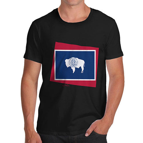 Men's USA States and Flags Wyoming T-Shirt