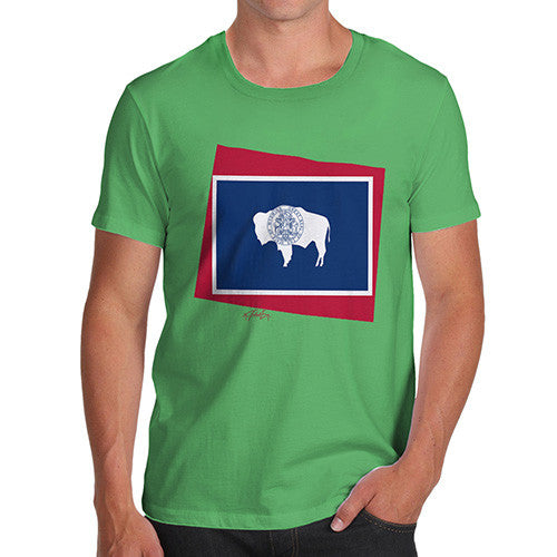 Men's USA States and Flags Wyoming T-Shirt