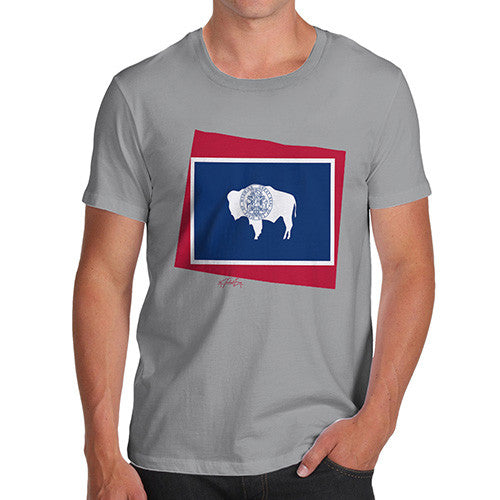 Men's USA States and Flags Wyoming T-Shirt