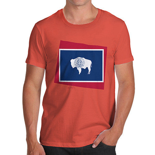 Men's USA States and Flags Wyoming T-Shirt