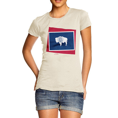 Women's USA States and Flags Wyoming T-Shirt