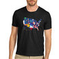 Men's USA States and Flags  T-Shirt