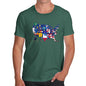 Men's USA States and Flags  T-Shirt