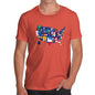 Men's USA States and Flags  T-Shirt