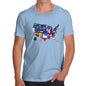 Men's USA States and Flags  T-Shirt