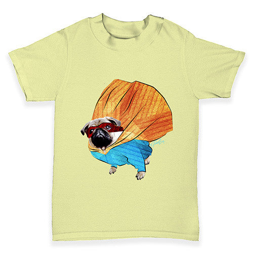 Super Hero Pug Baby Toddler T-Shirt