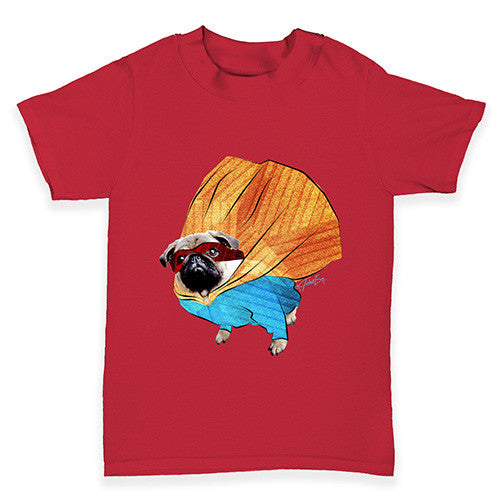 Super Hero Pug Baby Toddler T-Shirt