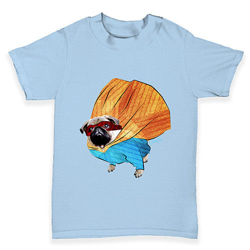 Super Hero Pug Baby Toddler T-Shirt