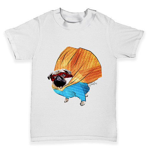 Super Hero Pug Baby Toddler T-Shirt