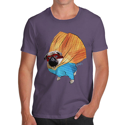 Men's Super Hero Pug T-Shirt