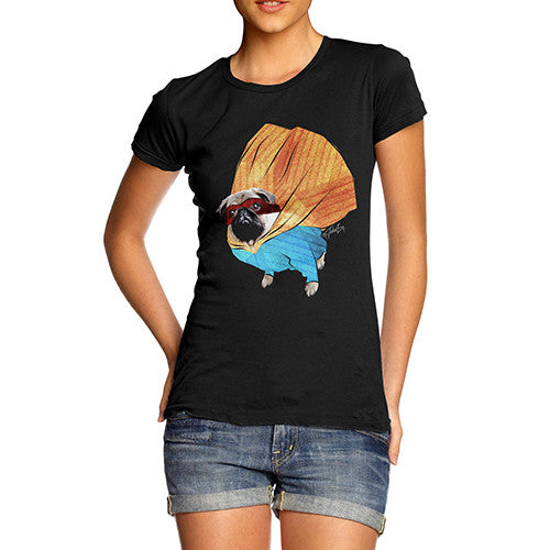 Women's Super Hero Pug T-Shirt